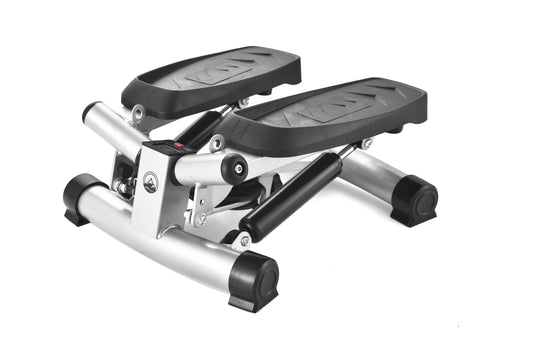 8711 Steppers for Exercise at Home,Adjustable Height Mini Stepper with Resistance Bands,Stair Stepper with 330lbs Loading Capacity,Twist Stepper Portable Exercise Equipment for Full Body Workout