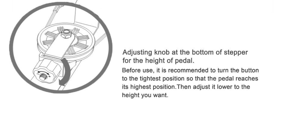 8708S adjustable stair stepper for homeuse with LED monitor