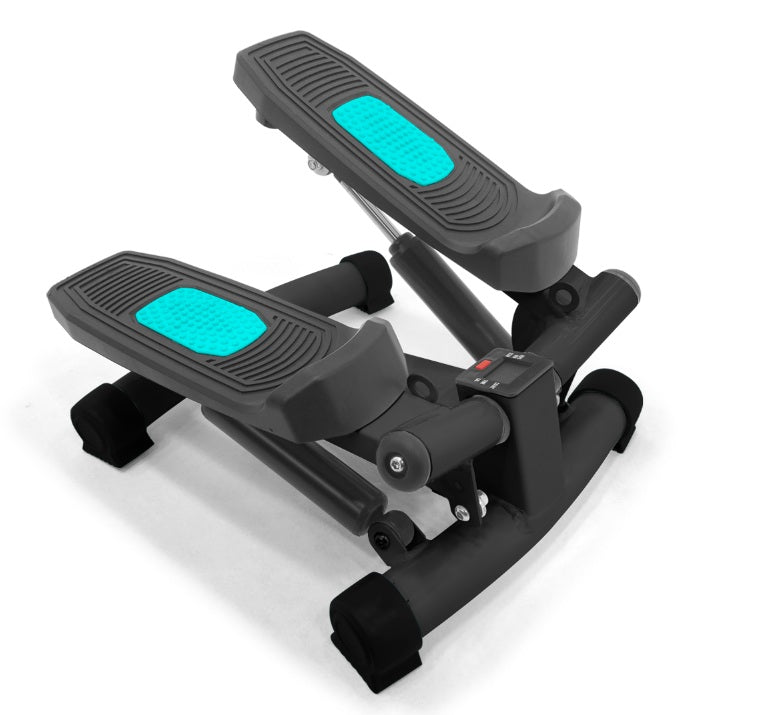 8711 Steppers for Exercise at Home,Adjustable Height Mini Stepper with Resistance Bands,Stair Stepper with 330lbs Loading Capacity,Twist Stepper Portable Exercise Equipment for Full Body Workout